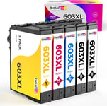 603XL Multipack Cartouche d¿Encre pour Epson 603/603 XL pour EPSON XP-2100 XP-2150 XP-3100 XP-3150 XP-4100 XP-4150 WF-2810DWF WF-2820 WF-2840 WF-2850DWF WF-2870