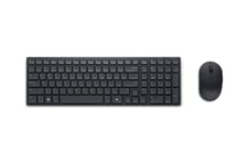 Dell Silent Keyboard and Mouse KM555 - sæt med mus og tastatur - QWERTY - islandsk - sort Indgangsudstyr