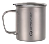 Superlight Titanium Insulated Double Wall Mug With Lid And Folding