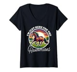 Womens Hanoverian I'm Just Here For Hanoverian V-Neck T-Shirt