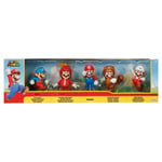 JAKKS Pacific - Nintendo Super Mario Bros 2.5" Super Mario 5-pack Figures Set