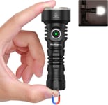 TS12 Mini Lampe de Poche à LED 1050 Lumens Portée 432 m, Étanche étanche ipx8 torche rechargeable pour Le Camping, L'outdoor et Les Urgences.[G164]