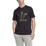 adidas Camo INFILL Tee T-Shirt Homme, Black/Multicolor, FR : 2XL (Taille Fabricant : 2XL)