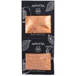 Apivita Beauty Express Gel Exfoliant Doux À L'Abricot Masque(S) Pour Le Visage 2x8 ml