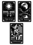 Deadly Tarot - The Star, The Moon & Temperance Small Tin Sign Set