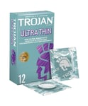 2x Trojan Ultra Thin Condom Sensitivity Feel Premium Latex Quality 12 Pack USA