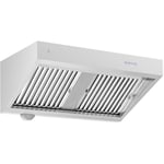 Hotte aspirante professionnelle avec moteur - 120 cm - 1000 m³/h - Royal Catering Hotte inox Hotte aspirante murale