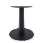 Pied central DECO-GEM pour table haute en acier finition époxy noir à visser, H.71 cm