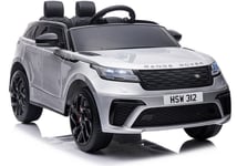 Lean Cars Range Rover QY2088 kaksipaikkainen lasten auto, hopea