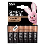 Piles Duracell Simply Aa - Lr06 X6