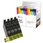 4bk Ink Cartridge For Epson Workforce Wf-2540wf Wf-2630wf Wf-2650dwf Wf-2660dwf