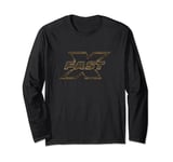 Fast X Distressed Metallic Vintage Title Movie Logo Long Sleeve T-Shirt