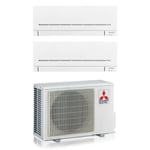 Mitsubishi - electric dual split inverter air conditioner series ap-vgk 7+9 avec mxz-2f42vf2 r-32 wi-fi integrated 7000+9000