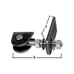 Penture de portail galvanisée à chaud 2337/KU/M12