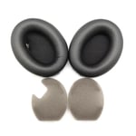 Earpads Coussinets de Rechange Coussinets d'oreille Oreillette de Remplacement Coussins en Mousse pour Casque SONY Sony MDR-1000X WH-1000XM2 M3 M4 jeu de faisceaux de tete 1000XM4 cache-oreilles noirs (avec coton)