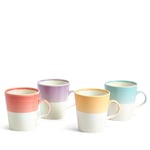 Royal Doulton Mug Grande, Ideal for Everyday Use, 1815 Bright, Multiple Colours, 500ml/17oz, Mixed Set of 4