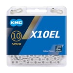 KMC Unisex's X10el Chain, Silver, 114 Link