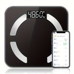 'Rasvavaaka painovaaka tarkkuus elektroninen vaaka hd-näyttö 181,44 kg useita terveystietoja analyysi bmi rasvalihaksen kosteus mobiilisovellus yhteys'