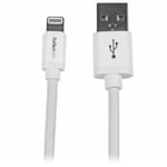 StarTech.com 2m USB to Lightning Cable - Apple MFi Certified - White iPhone Char