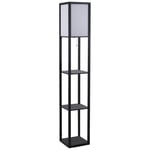 4 Tier Floor Lamp Standing Lamp with Storage Shelf for Home Office