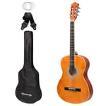 World Rhythm Guitare classique 4/4 – Guitare espagnole Naturelle pour Débutants – Guitare pleine taille – Idéal pour les Enfants à Partir de 12 Ans WR-203, naturel