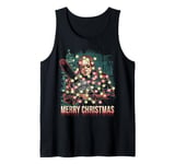 Merry Christmas Horror Fan Slasher 80s-Themed Tank Top