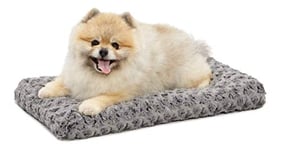 MidWest Homes for Pets Ombré Swirl Plush Pet Bed; 55.88cm (22-Inch) Long Pet Bed for Toy Dog/Cat Breeds, Gray; Model 40622-SGB