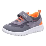 Superfit Sport7 Mini Sneaker, Light Grey Orange 2500, 7 UK Child