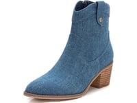 Refresh Femme 171869 Bottines décontractées, Bleu Marine, 38 EU