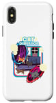 Coque pour iPhone X/XS Cat Dimension Portal Adventure Sci-Fi Cats