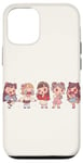 iPhone 12/12 Pro Cute Manga Chibi Girls In Different Moods Case