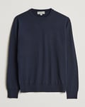 Canali Merino Wool Crew Neck Navy