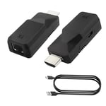 HDMI Extender,répéteur Adaptateur Ethernet RJ45 vers HDMI,transmetteur et récepteur 1080p jusqu'à 60 m Via câble LAN cat5e/6,pour téléviseur HD,PC,Moniteur DVD (1 Paire)