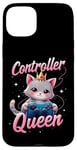 iPhone 15 Plus Controller Queen Cute Gamer Cat Design- Gaming Cat Lovers Case