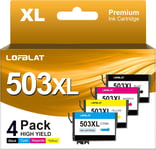 503Xl Lot De Cartouches D'Encre Compatibles Epson 503 Xl Pour Epson Xp 5200 Wf 2960 Pour Epson Xp-5200 Workforce Wf-2960Dwf Wf-2965Dwf (Noir, Cyan, Magenta, Jaune)[DYJ071170]