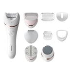 Philips Epilator Series 8000, Cordless Wet and Dry Epilator for Legs and Body...