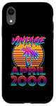 Coque pour iPhone XR 25 Years Old Retro Vintage Funny April 2000 25th Birthday