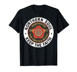 Northern Soul Badges, Manchester Wheel, Keep The Faith T-Shirt