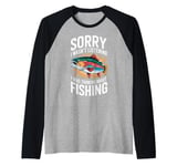 Sorry I Wasn't Listening I Was Thinking About Fishing Raglan Baseball Tee