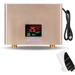 3000W Mini chauffe-eau sans réservoir sous évier 220V Système de chauffage de lavage thermostatique avec télécommande Affichage numérique pour la