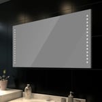 Décoshop26 - Miroir de salle de bain avec lumières led 100 x 60 cm