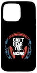 Coque pour iPhone 15 Pro Max Casque DJ ingénieur du son studio de mixage amateur de musique