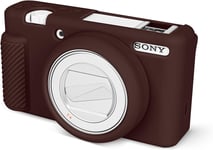 Étui ZV-1F, étui de protection en silicone souple pour appareil photo Sony ZV1F/ZV-1M2/ZV-1 Mark II Vlog, étui léger ZV1F ¿ Marron