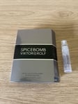 Viktor Rolf Mens SPICEBOMB 1 x 1.2ml Eau De Toilette EDT Travel SAMPLE Spray UK