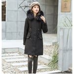 Parka Femme De Marque Plus De Velours Mi-Long Col En Fausse Fourrure Doudoune Femmes Épaississant À Capuche Doublure En Fausse Fourrure Manteau Femme -Pm300344