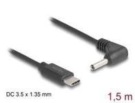 Delock USB-C Power Cable to DC 3.5 x 1.35 mm male angled 1.5 m