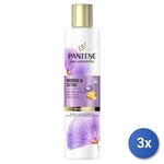 3x Pantene Miracle Shampooing 225 Ml. Doux et Soyeux Soie