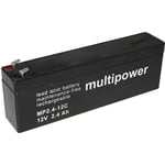 Batterie au plomb 12 V 2.4 Ah multipower PB-12-2,4-4,8 plomb (AGM) (l x h x p) 178 x 66 x 34.5 mm connecteur plat 4,8 mm