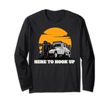 USA Tow Truck Driver, Truck Driver Yellow Line, Tow Truck Long Sleeve T-Shirt