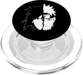 Naruto Sasuke Visage Divisé PopSockets PopGrip pour MagSafe